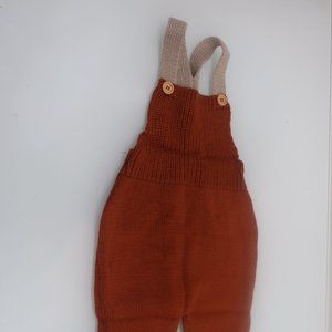 NWT Brown Knitted Baby Overall 18 Months